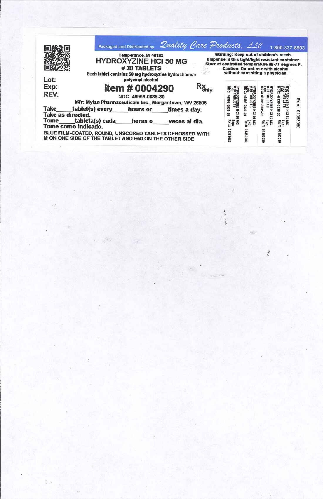 Hydroxyzine Hydrochloride